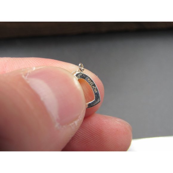 18 Inch Sterling Silver Small Heart Necklace - Picture 3 of 6